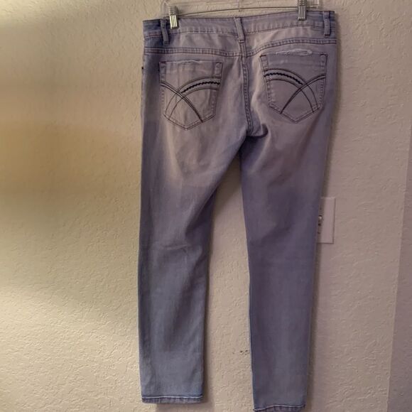 Bee & Ceci L.A. Distressed Patchwork Jeans Size 11( junior) - Picture 2 of 13